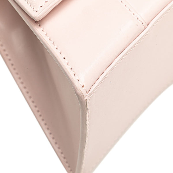 バレンシアガ アワーグラス スモール ハンドバッグ ショルダーバッグ 2WAY 593546 ピンク レザー レディース BALENCIAGA 【中古】