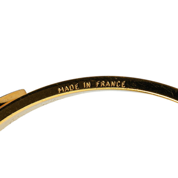 エルメス ベルト モチーフ バングル ゴールド レッド メッキ レディース HERMES 【中古】