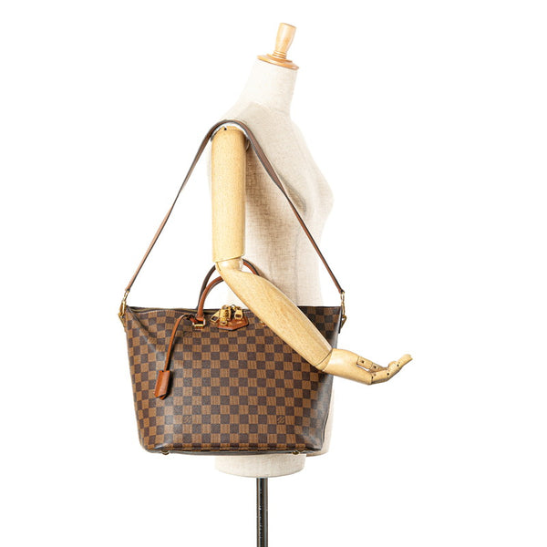 ルイ ヴィトン ダミエ ベルモント トートバッグ ショルダーバッグ 2WAY N63169 エベヌ ブラウン PVC レザー レディース LOUIS VUITTON 【中古】