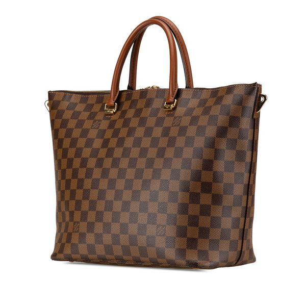 ルイ ヴィトン ダミエ ベルモント トートバッグ ショルダーバッグ 2WAY N63169 エベヌ ブラウン PVC レザー レディース LOUIS VUITTON 【中古】