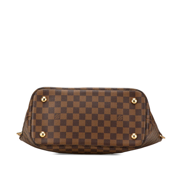 ルイ ヴィトン ダミエ ベルモント トートバッグ ショルダーバッグ 2WAY N63169 エベヌ ブラウン PVC レザー レディース LOUIS VUITTON 【中古】