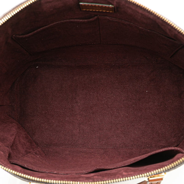 ルイ ヴィトン ダミエ ベルモント トートバッグ ショルダーバッグ 2WAY N63169 エベヌ ブラウン PVC レザー レディース LOUIS VUITTON 【中古】