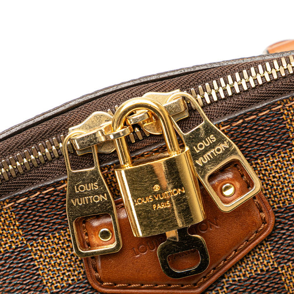 ルイ ヴィトン ダミエ ベルモント トートバッグ ショルダーバッグ 2WAY N63169 エベヌ ブラウン PVC レザー レディース LOUIS VUITTON 【中古】
