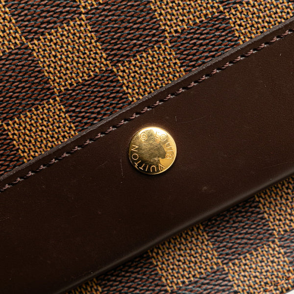 ルイ ヴィトン ダミエ オーバーニュ ショルダーバッグ N51129 ブラウン PVC レザー レディース LOUIS VUITTON 【中古】