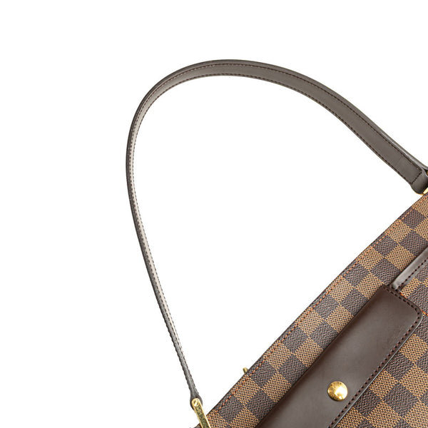 ルイ ヴィトン ダミエ オーバーニュ ショルダーバッグ N51129 ブラウン PVC レザー レディース LOUIS VUITTON 【中古】
