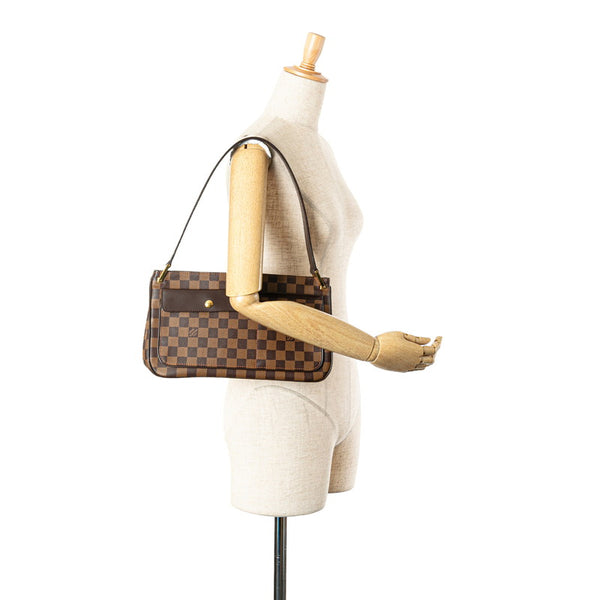 ルイ ヴィトン ダミエ オーバーニュ ショルダーバッグ N51129 ブラウン PVC レザー レディース LOUIS VUITTON 【中古】