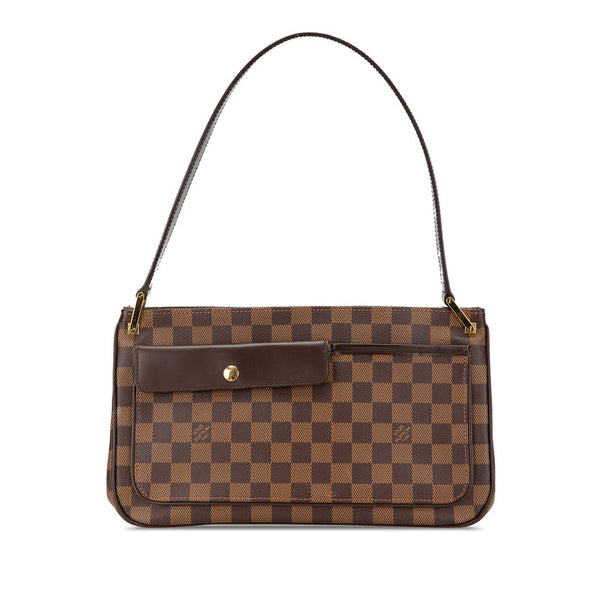 ルイ ヴィトン ダミエ オーバーニュ ショルダーバッグ N51129 ブラウン PVC レザー レディース LOUIS VUITTON 【中古】