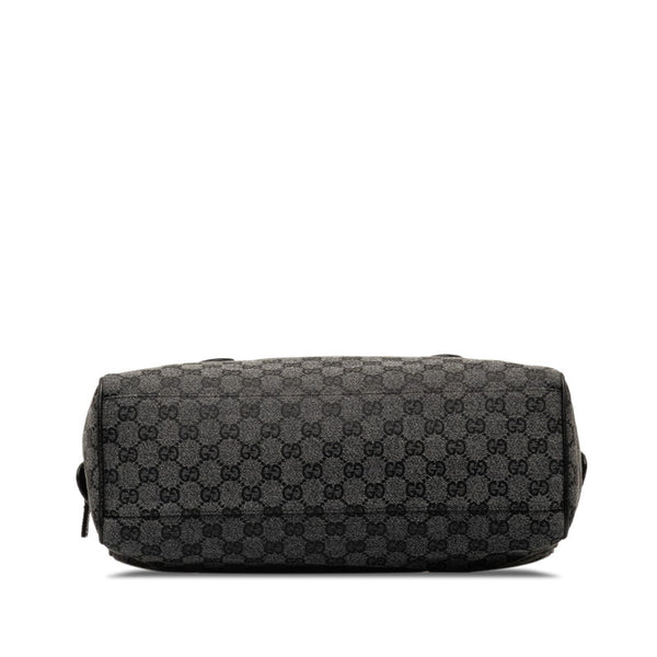 グッチ GGキャンバス ハンドバッグ 257288 ブラック キャンバス レザー レディース GUCCI 【中古】