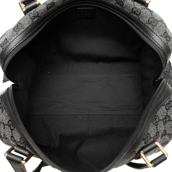 グッチ GGキャンバス ハンドバッグ 257288 ブラック キャンバス レザー レディース GUCCI 【中古】