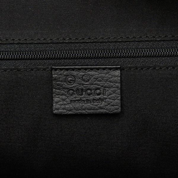 グッチ GGキャンバス ハンドバッグ 257288 ブラック キャンバス レザー レディース GUCCI 【中古】