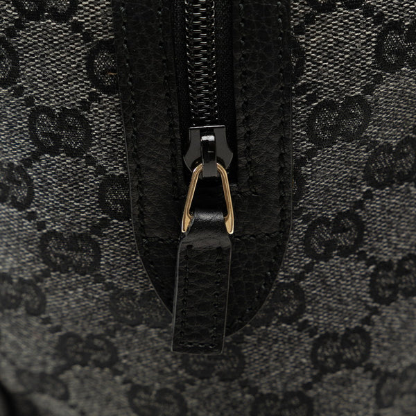 グッチ GGキャンバス ハンドバッグ 257288 ブラック キャンバス レザー レディース GUCCI 【中古】