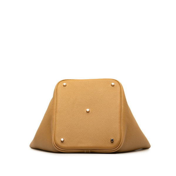 エルメス ピコタンロックGM ハンドバッグ ビスキュイ ブラウン系 トリヨンクレマンス レディース HERMES 【中古】