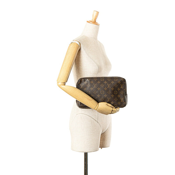 ルイ ヴィトン モノグラム トゥルーストワレット 28 セカンドバッグ クラッチバッグ M47522 ブラウン PVC レディース LOUIS VUITTON 【中古】