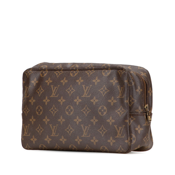 ルイ ヴィトン モノグラム トゥルーストワレット 28 セカンドバッグ クラッチバッグ M47522 ブラウン PVC レディース LOUIS VUITTON 【中古】