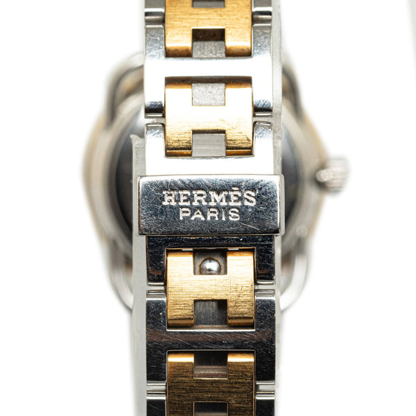 エルメス アルソー 腕時計 AR3.220 クオーツ ホワイト文字盤 ステンレススチール メッキ レディース HERMES 【中古】
