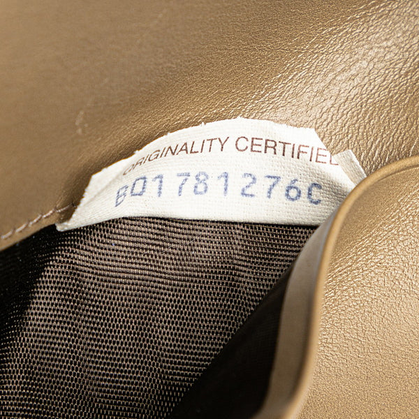 ボッテガヴェネタ イントレチャート 長財布 ブラウン レザー レディース BOTTEGAVENETA 【中古】
