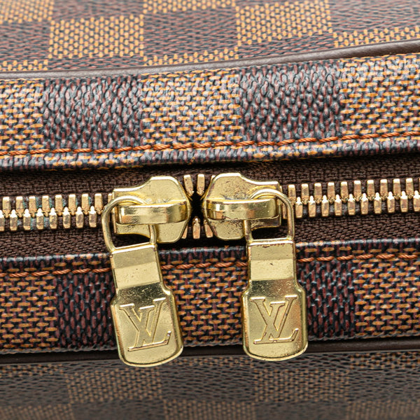 ルイ ヴィトン ダミエ イパネマGM ショルダーバッグ N51292 ブラウン PVC レザー レディース LOUIS VUITTON 【中古】