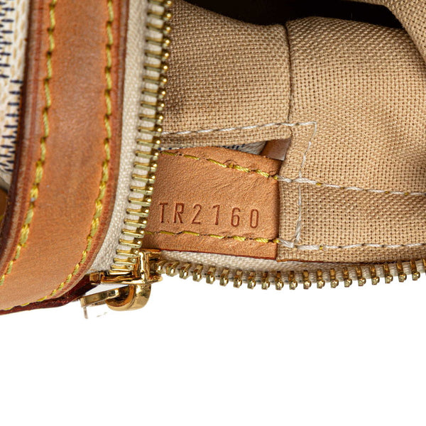 ルイ ヴィトン ダミエ アズール ストレーザPM ハンドバッグ トートバッグ N42220 ホワイト アイボリー PVC レザー レディース LOUIS VUITTON 【中古】