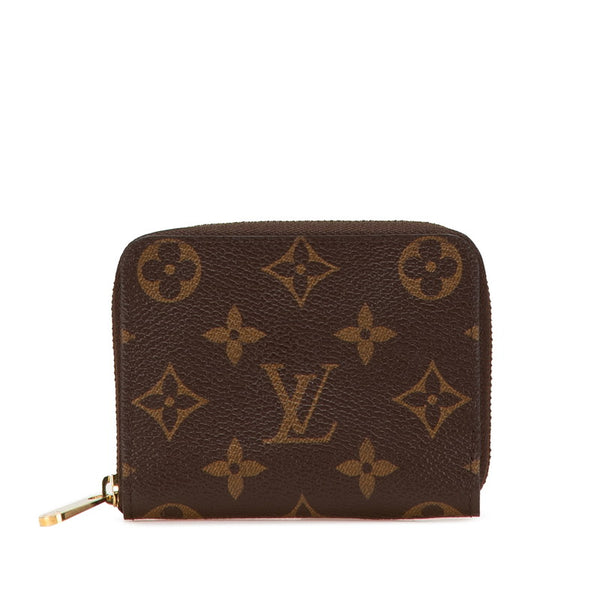 ルイ ヴィトン モノグラム ジッピー コインパース コインケース 小銭入れ M60067 ブラウン PVC レザー レディース LOUIS VUITTON 【中古】