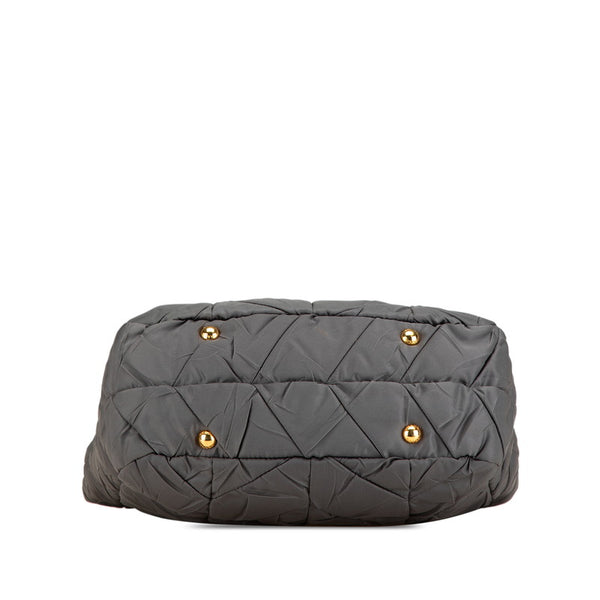 プラダ ショルダーバッグ ハンドバッグ 2WAY グレー ナイロン レディース PRADA 【中古】