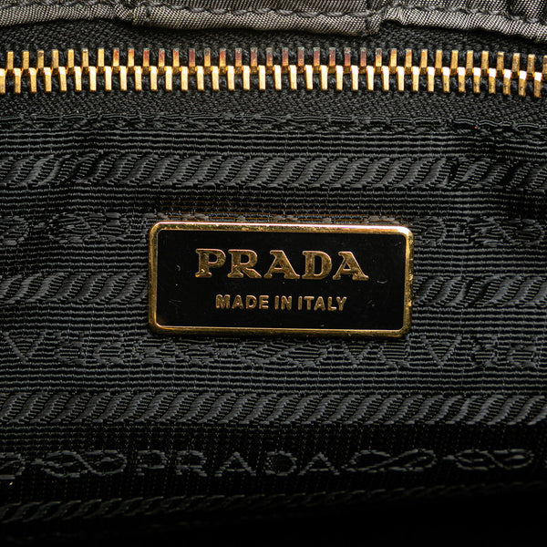 プラダ ショルダーバッグ ハンドバッグ 2WAY グレー ナイロン レディース PRADA 【中古】