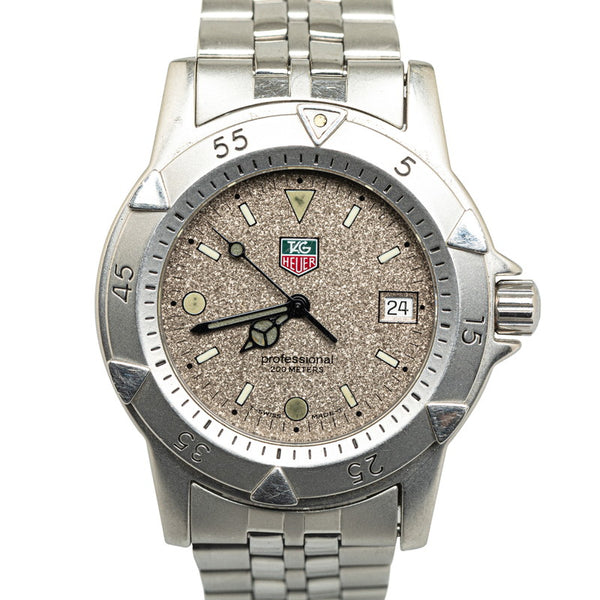 タグホイヤー プロフェッショナル 200 腕時計 WD1211-K-20 クオーツ グレー文字盤 ステンレススチール メンズ TAG HEUER 【中古】
