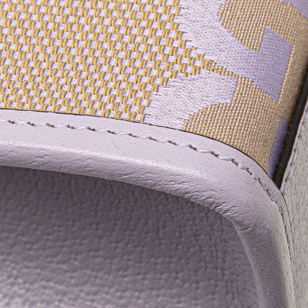 グッチ ジャンボGG ミニトートバッグ ショルダーバッグ 2WAY 671623 パープル ベージュ キャンバス レザー レディース GUCCI 【中古】