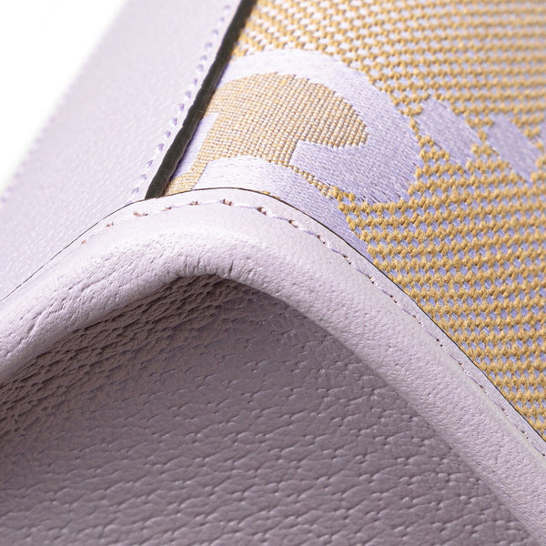 グッチ ジャンボGG ミニトートバッグ ショルダーバッグ 2WAY 671623 パープル ベージュ キャンバス レザー レディース GUCCI 【中古】