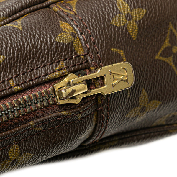 ルイ ヴィトン モノグラム トゥルーストワレット28 ポーチ セカンドバッグ M47522 ブラウン PVC レザー レディース LOUIS VUITTON 【中古】