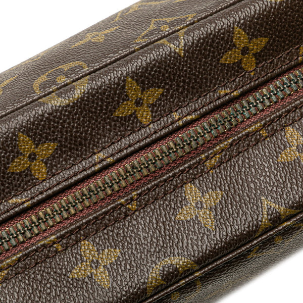 ルイ ヴィトン モノグラム トゥルーストワレット28 ポーチ セカンドバッグ M47522 ブラウン PVC レザー レディース LOUIS VUITTON 【中古】