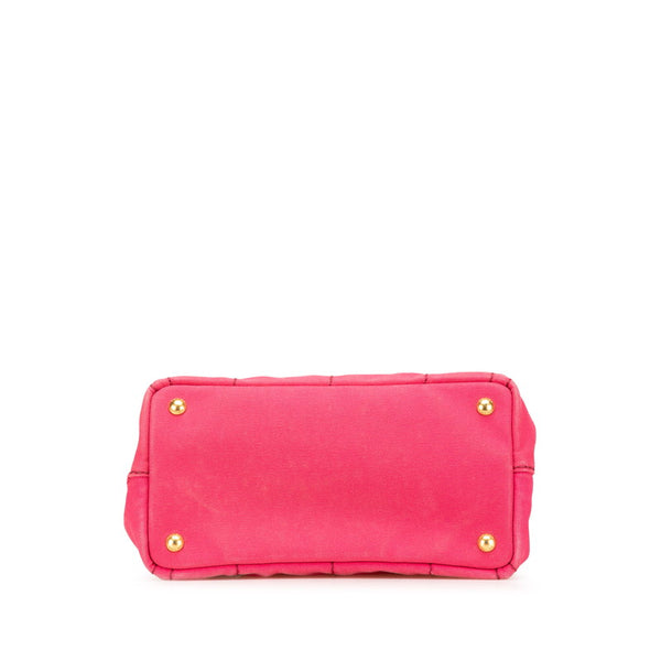 プラダ カナパ ハンドバッグ ショルダーバッグ 2WAY ピンク キャンバス レディース PRADA 【中古】