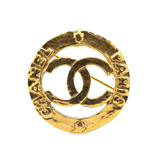 シャネル ヴィンテージ ココマーク ブローチ ゴールド メッキ レディース CHANEL 【中古】