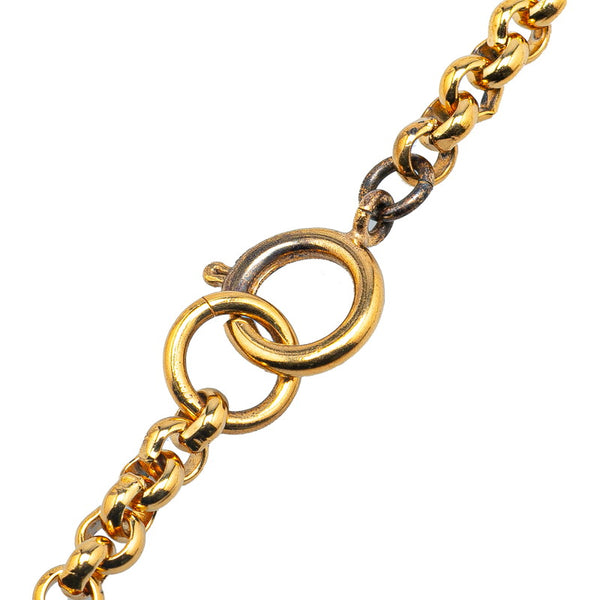 シャネル ヴィンテージ ココマーク ハート モチーフ ネックレス ゴールド メッキ レディース CHANEL 【中古】
