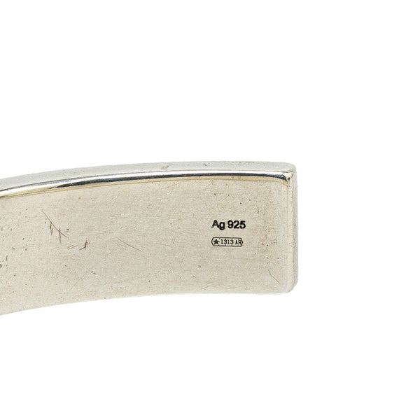 グッチ GGロゴ ビー 蜂 バングル ブレスレット ＃18 SV925 シルバー レディース GUCCI 【中古】