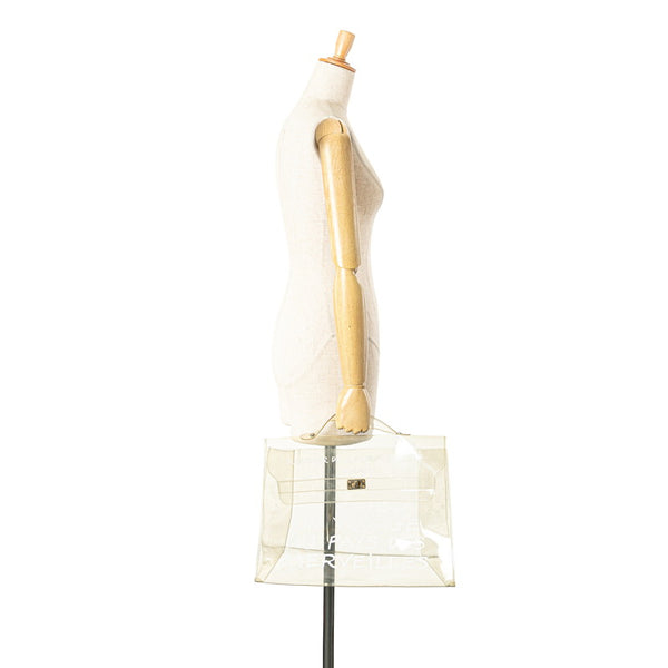 エルメス ビニールケリー 不思議の国 エルメスへの旅展 ハンドバッグ トートバッグ クリア ビニール レディース HERMES 【中古】