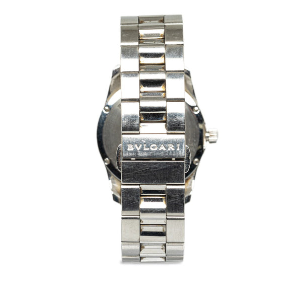 ブルガリ ソロテンポ 腕時計 ST30S クオーツ ブラック文字盤 ステンレススチール レディース BVLGARI 【中古】