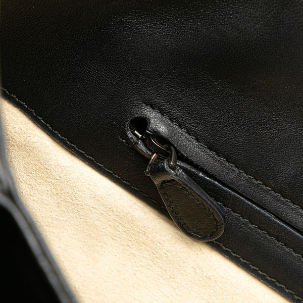 ボッテガヴェネタ イントレチャート トートバッグ ハンドバッグ ブラック レザー レディース BOTTEGAVENETA 【中古】