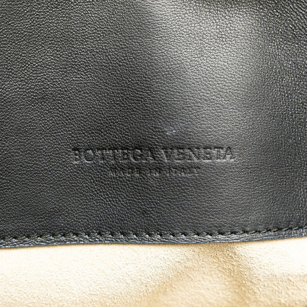 ボッテガヴェネタ イントレチャート トートバッグ ハンドバッグ ブラック レザー レディース BOTTEGAVENETA 【中古】
