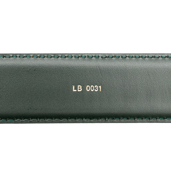 ルイ ヴィトン タイガ サンチュール クラシック ベルト サイズ：110/44 M6845Q エピセア グリーン レザー レディース LOUIS VUITTON 【中古】