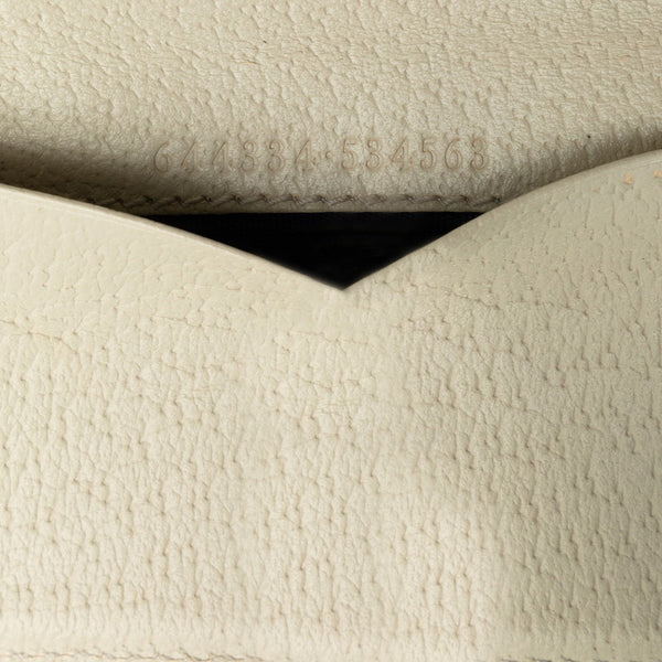 グッチ GGスプリーム オフィディア 三つ折り財布 コンパクトウォレット 644334 ベージュ ホワイト PVC レザー レディース GUCCI 【中古】