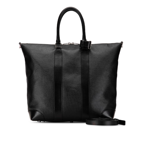 サンローラン ハンドバッグ ショルダーバッグ 2WAY ブラック PVC レザー レディース SAINT LAURENT 【中古】