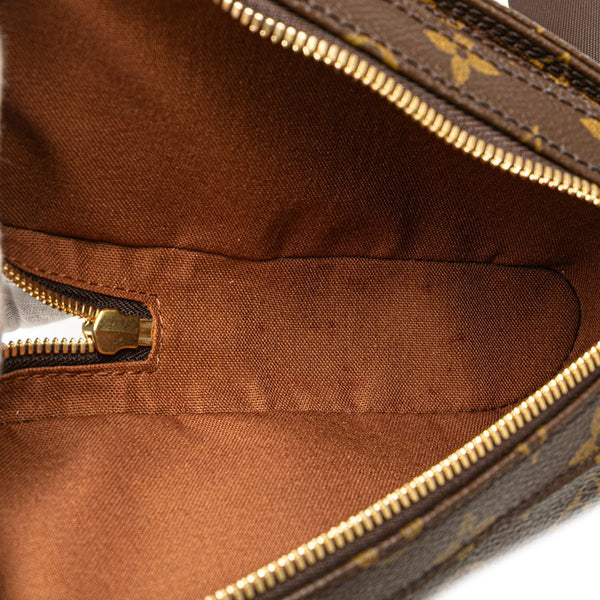 ルイ ヴィトン モノグラム ジェロニモス SPO ボディバッグ ウエストバッグ M50211 ブラウン PVC レザー メンズ LOUIS VUITTON 【中古】