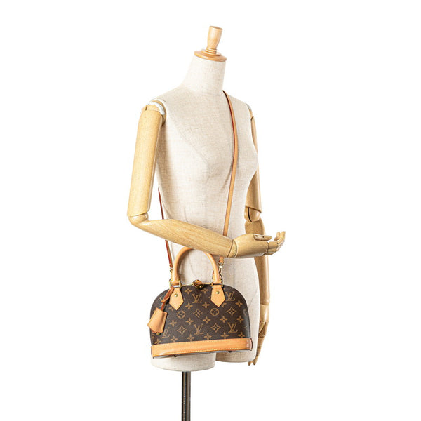 ルイ ヴィトン モノグラム アルマBB ハンドバッグ ショルダーバッグ 2WAY M53152 ブラウン PVC レザー レディース LOUIS VUITTON 【中古】