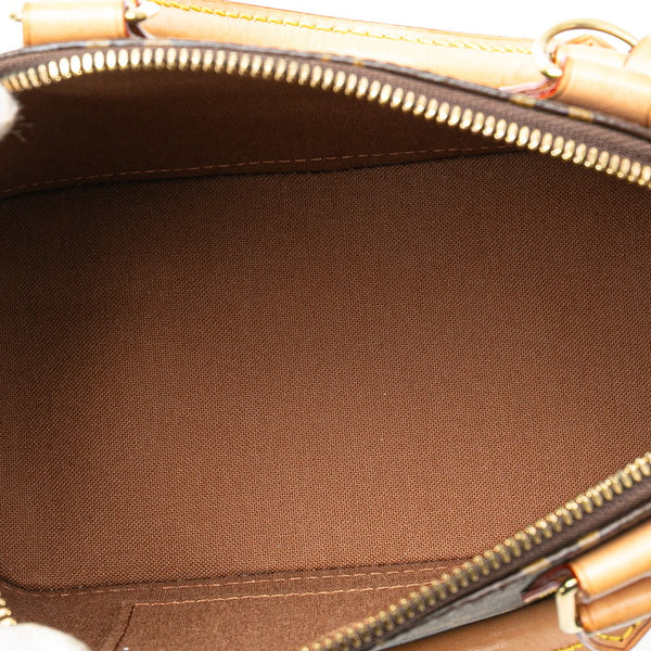 ルイ ヴィトン モノグラム アルマBB ハンドバッグ ショルダーバッグ 2WAY M53152 ブラウン PVC レザー レディース LOUIS VUITTON 【中古】