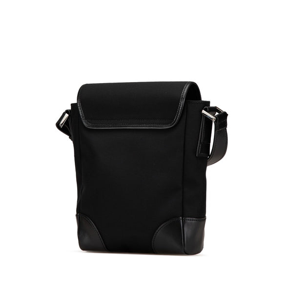 グッチ 斜め掛け ショルダーバッグ 108823 ブラック キャンバス レザー レディース GUCCI 【中古】