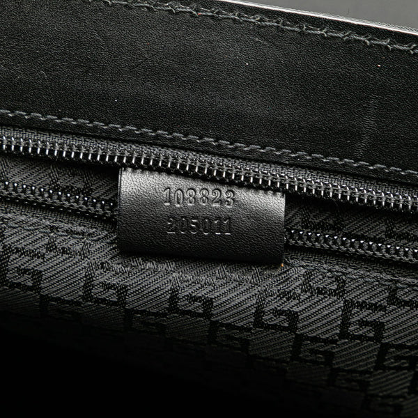 グッチ 斜め掛け ショルダーバッグ 108823 ブラック キャンバス レザー レディース GUCCI 【中古】