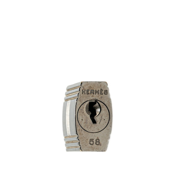 エルメス カデナ パドロック 南京錠 シルバー メタル レディース HERMES 【中古】