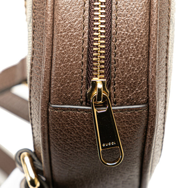 グッチ GGスプリーム オフィディア リュック バックパック 598661 ベージュ ブラウン PVC レザー レディース GUCCI 【中古】