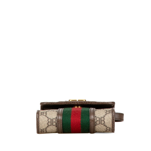 グッチ バレンシアガ コラボ ザ ハッカー プロジェクト 斜め掛け ショルダーバッグ フォンケース 680130 ベージュ マルチカラー PVC レザー レディース GUCCI 【中古】