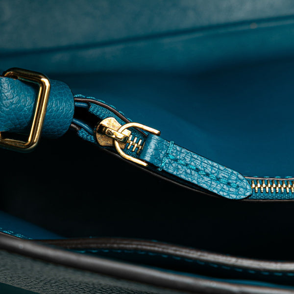 ルイ ヴィトン ミラMM ハンドバッグ M55023 コルヴェール ブルー トリヨンレザー レディース LOUIS VUITTON 【中古】